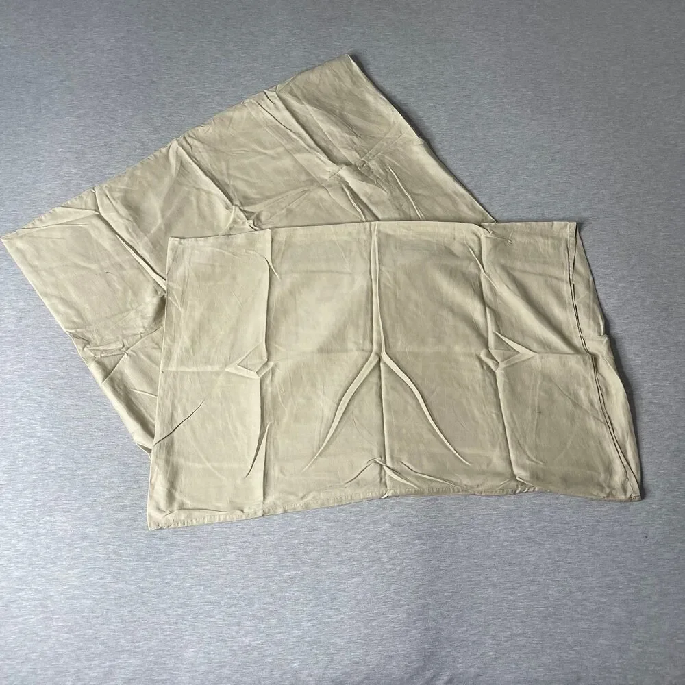 IKEA Nattjasmin Light Beige Queen Size Pillowcase Pillow Covers 2 PCS. Set